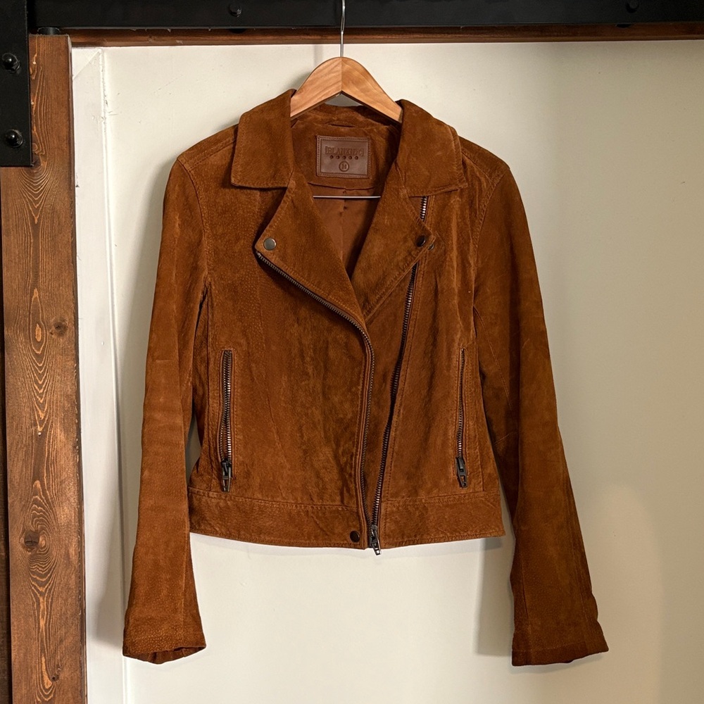 Blank nyc suede moto jacket sz M